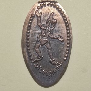 Disneyland Pressed Penny Featuring Peter Pan - Copper Tone
